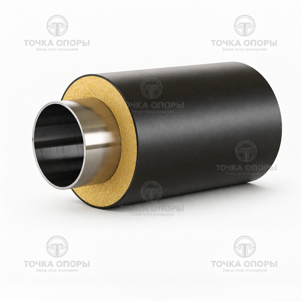 Труба ППУ 110х32х3 мм ПЭ 2 ГОСТ 30732-2006