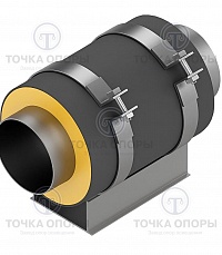 Скользящая опора СПО 133/250.200 подкладная для труб в ППУ