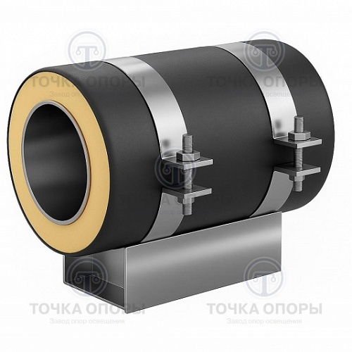 Скользящая опора СПОн 325/500.100 подкладная надземная для труб в ППУ